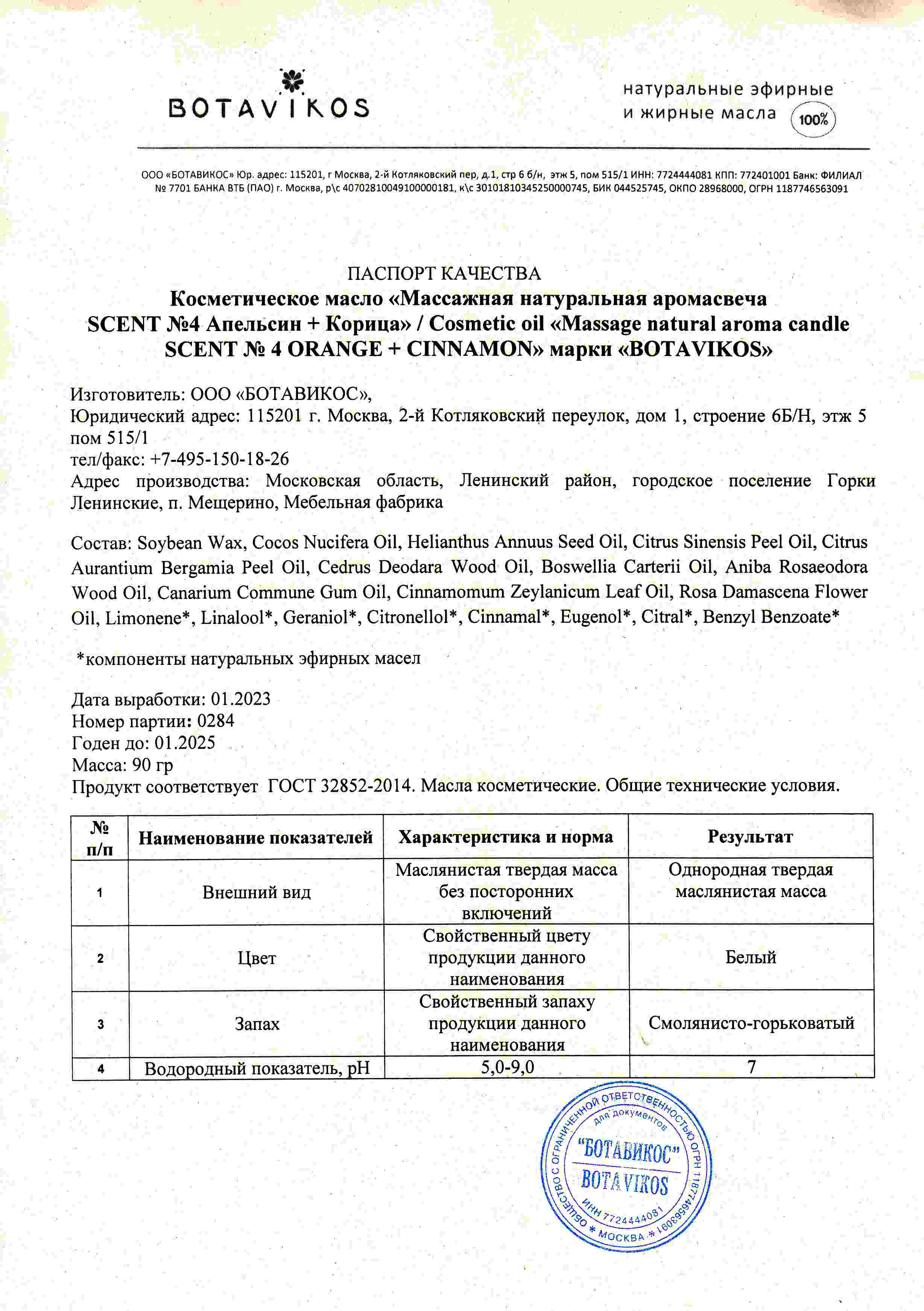 Паспорт №012023